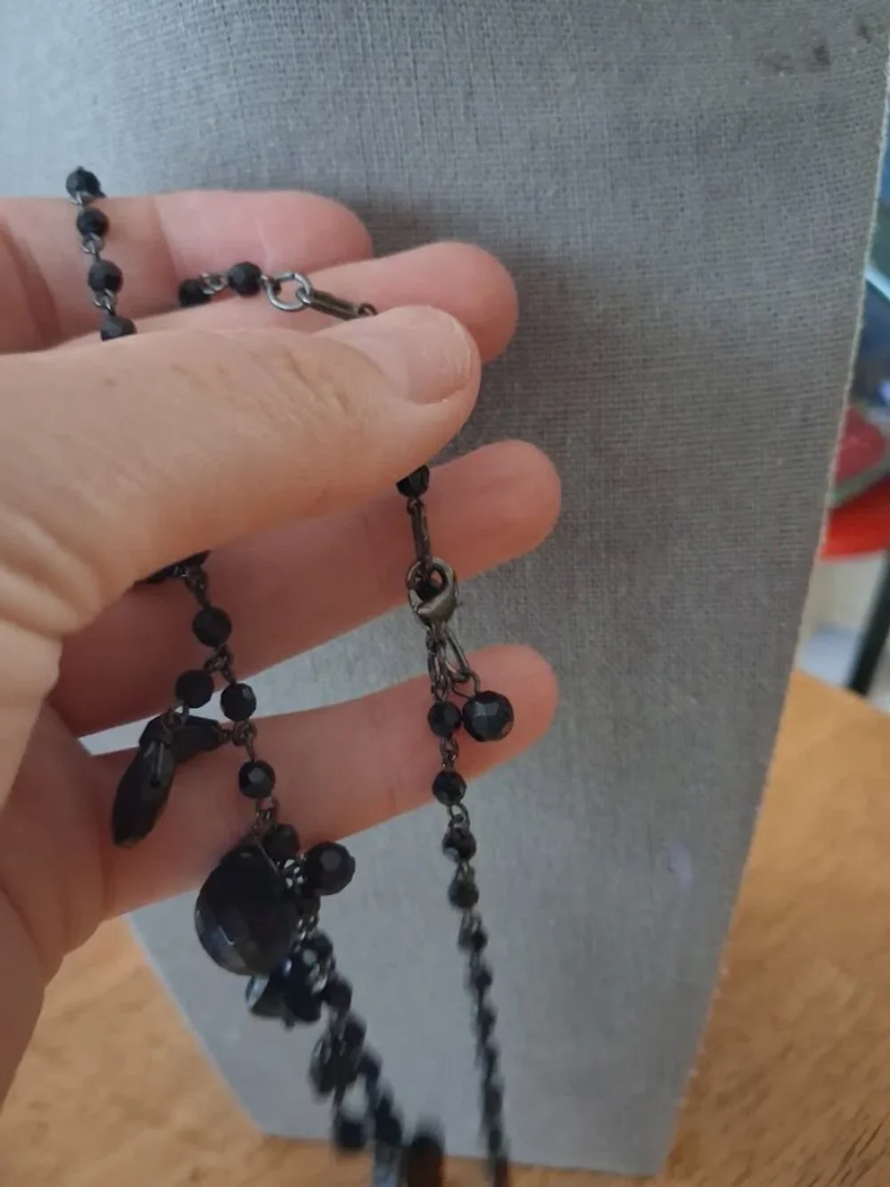 18 inch Black Statement necklace